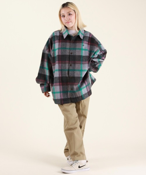 【 BEVERLY HILLS POLO CLUB】シャギーチェックシャツ BEVERY HILLS P.C/ビバリーヒルズポロクラブ シャギーチェック