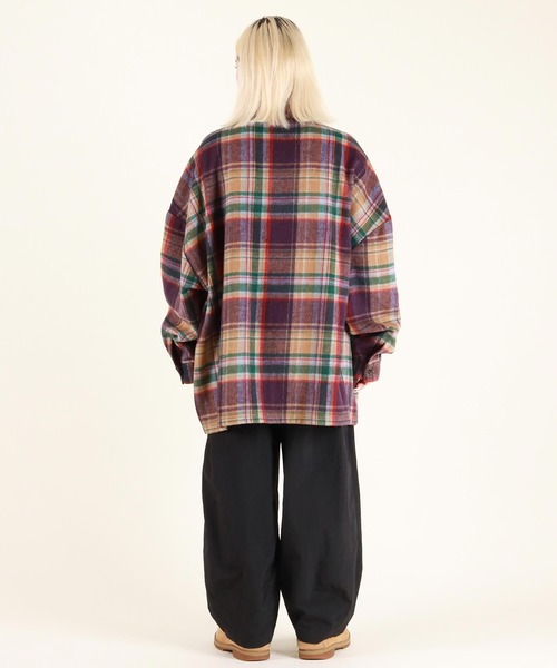 ビバリーヒルズポロクラブシャギーチェックシャツ BEVERY HILLS P.C/ビバリーヒルズポロクラブ シャギーチェックシャツ