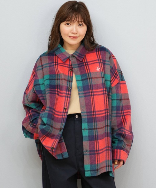 【 BEVERLY HILLS POLO CLUB】シャギーチェックシャツ BEVERY HILLS P.C/ビバリーヒルズポロクラブ シャギーチェック