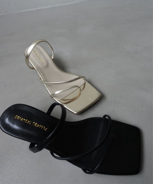 ORiental TRaffic by yuri（オリエンタルトラフィックバイユリ）の「【ZOZOTOWN限定】アシメストラップミュールサンダル/51291（サンダル・レディース・ブラック/ゴールド/シルバー/ブルー・S/M/L/LL）」の10枚目の写真