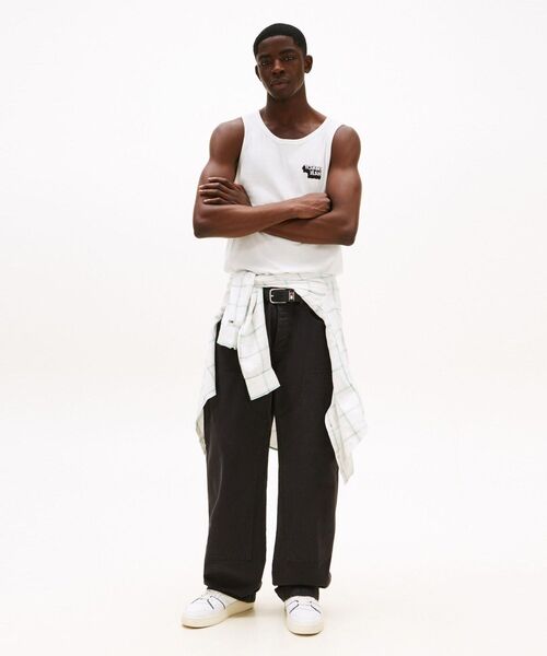tommy jeans(トミー ジーンズ)の「スリムスタックタンクトップ(Tシャツ/カットソー・メンズ・ブラック/ホワイト・SMALL/MEDIUM/X-SMALL/LARGE/X-LARGE)」の8枚目の写真