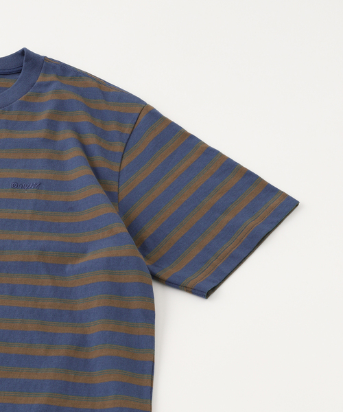 ONLY NY（オンリーニューヨーク）の「ONLY NY / オンリーニューヨーク Stripe T-Shirt（Tシャツ/カットソー・メンズ・チャコールグレー/ネイビー・MEDIUM/LARGE）」の5枚目の写真