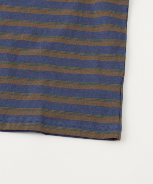 ONLY NY（オンリーニューヨーク）の「ONLY NY / オンリーニューヨーク Stripe T-Shirt（Tシャツ/カットソー・メンズ・チャコールグレー/ネイビー・MEDIUM/LARGE）」の6枚目の写真