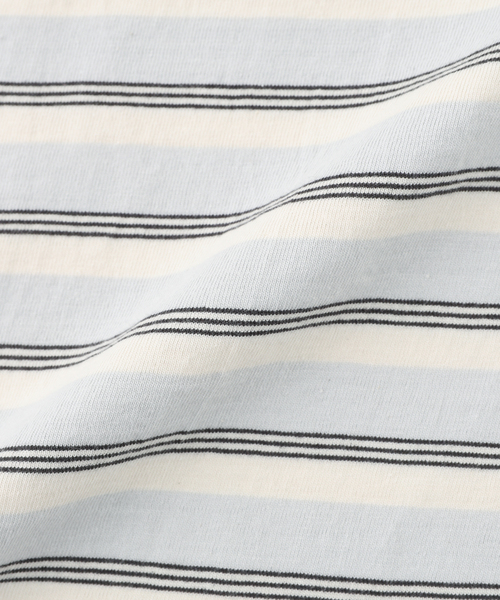 ONLY NY（オンリーニューヨーク）の「ONLY NY / オンリーニューヨーク Stripe T-Shirt（Tシャツ/カットソー・メンズ・チャコールグレー/ネイビー・MEDIUM/LARGE）」の7枚目の写真