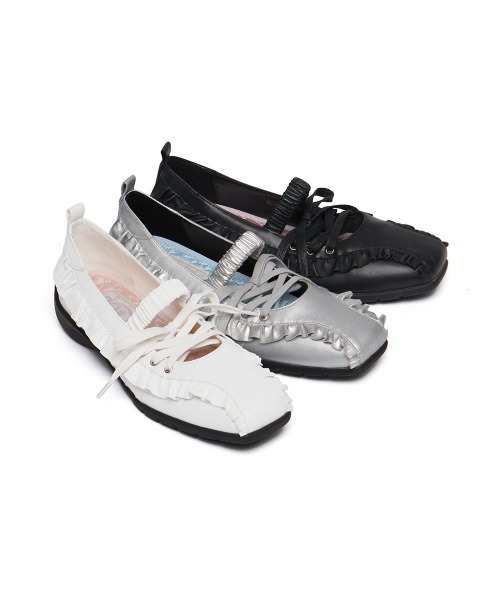 X MINJUKIM] BLISS RUFFLE SNEAKERS（スニーカー）｜ROCKFISH