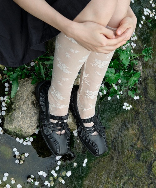 X MINJUKIM] BLISS RUFFLE SNEAKERS（バレエシューズ）｜ROCKFISH