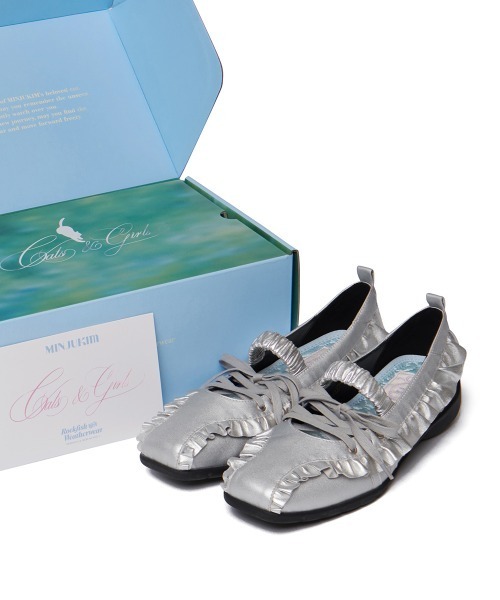 セール】[X MINJUKIM] BLISS RUFFLE SNEAKERS（スニーカー
