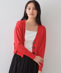 OPAQUE.CLIP | UV Vネックニットカーディガン【接触冷感/洗濯機洗い可/抗ピル】(カーディガン/ボレロ)