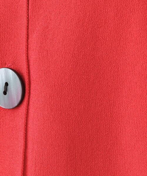 OPAQUE.CLIP(オペークドットクリップ)の「UV Vネックニットカーディガン【接触冷感/洗濯機洗い可/抗ピル】(カーディガン/ボレロ・レディース・ブラック/ブラウン系その他/レッド系1/ホワイト・00)」の14枚目の写真