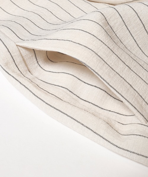 coca(coca)(コカ)の「リネンライクワイドサロペット(サロペット/オーバーオール・レディース・ブラウン/アイボリー・L/M)」の18枚目の写真