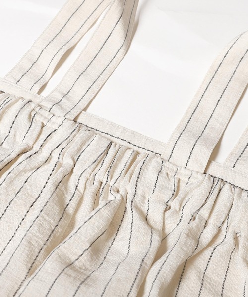 coca(coca)(コカ)の「リネンライクワイドサロペット(サロペット/オーバーオール・レディース・ブラウン/アイボリー・L/M)」の17枚目の写真