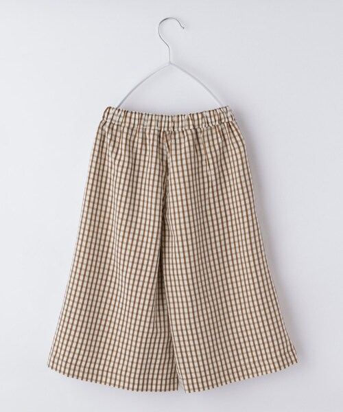THE SHOP TK （ザ ショップ ティーケー ）の「【110-150】ギンガムチェック柄パンツ/セットアップ可・洗濯機OK（その他パンツ・キッズ・ブラック系1/キャメル・11/12/13/14/15 ）」の8枚目の写真