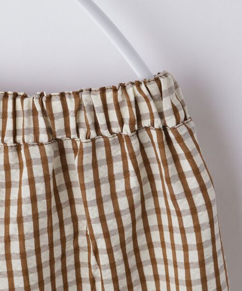 THE SHOP TK （ザ ショップ ティーケー ）の「【110-150】ギンガムチェック柄パンツ/セットアップ可・洗濯機OK（その他パンツ・キッズ・ブラック系1/キャメル・11/12/13/14/15 ）」の9枚目の写真