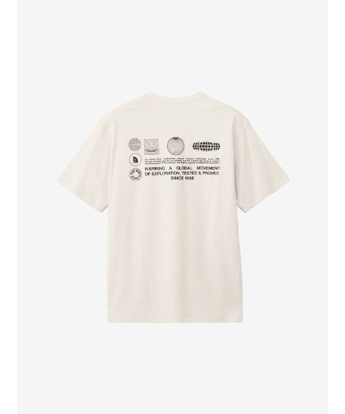 THE NORTH FACE（ザノースフェイス）の「ザ・ノースフェイス / ショートスリーブフラッシュドライグローブグリッドコットンティー NT32550（ユニセックス）（Tシャツ/カットソー・メンズ・ホワイト系その他/ブラック系その他/ブルー系その他・MEDIUM/LARGE/X-LARGE）」の2枚目の写真