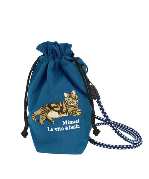 salle de bal（サルデバル）の「【 polka polka / ポルカポルカ 】 アニマル刺繍コードショルダーバッグ　SDI（ショルダーバッグ・レディース・ブラック/ブルー/グレー/ベージュ/ネイビー/グリーン・FREE）」の6枚目の写真