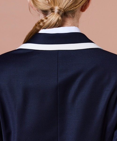 DOUBLE STANDARD CLOTHING（ダブルスタンダードクロージング）の「ウールシルク ダブルブレストジャケット（テーラードジャケット・レディース・ネイビー・38/36）」の10枚目の写真