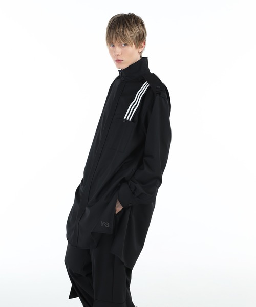 Y-3(ワイスリー)の「Y-3 REFINED WOOL OVERSHIRT(シャツ/ブラウス・メンズ・ブラック・SMALL/LARGE/MEDIUM/X-SMALL/X-LARGE)」の2枚目の写真