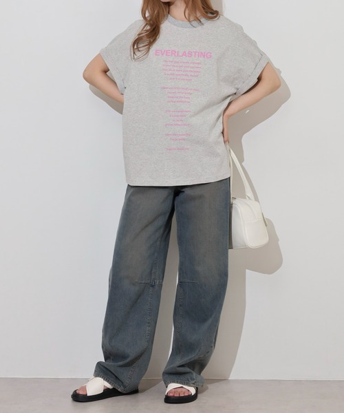 hunch USAコットン プリントTシャツ（Tシャツ/カットソー