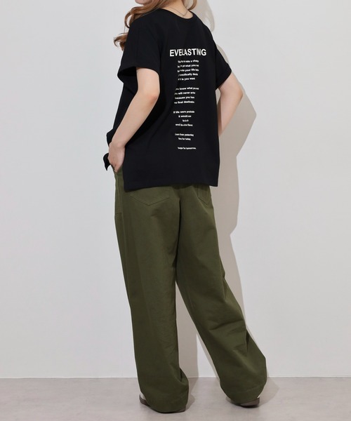 hunch USAコットン プリントTシャツ（Tシャツ/カットソー