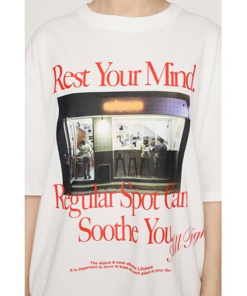 tシャツ PHOTO LOGO 2SIZE T/SH フォト ロゴ ツーサイズ ティーシャツ 半袖 夏服 レディース PHOTO LOGO 2SIZE T/SH フォト ロゴ ツーサイズ ティーシャツ