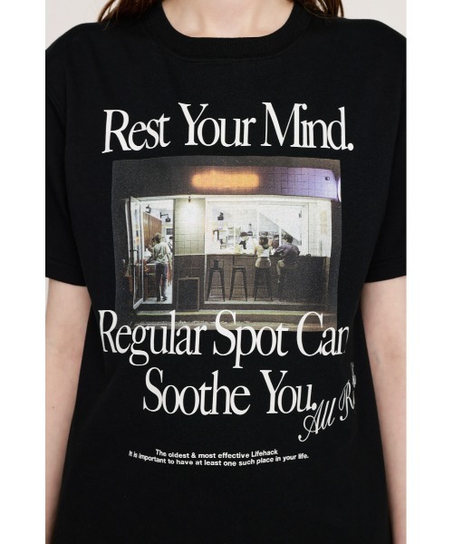 SLY（スライ）の「PHOTO LOGO 2SIZE T/SH フォト ロゴ ツーサイズ ティーシャツ 半袖 夏服（Tシャツ/カットソー・レディース・ブラック/杢グレー/ホワイト/ブラウン/ピンク・1/2）」の13枚目の写真