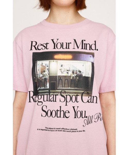 セール】PHOTO LOGO 2SIZE T/SH フォト ロゴ ツーサイズ Tシャツ 半袖 