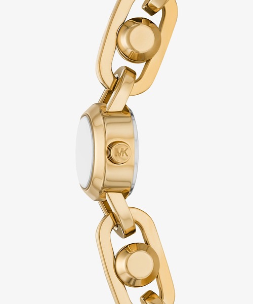 MICHAEL KORS（マイケルコース）の「MINI ASTOR LINK ゴールドトーン ブレスレット ウォッチ（アナログ腕時計・レディース・ゴールド・FREE）」の6枚目の写真
