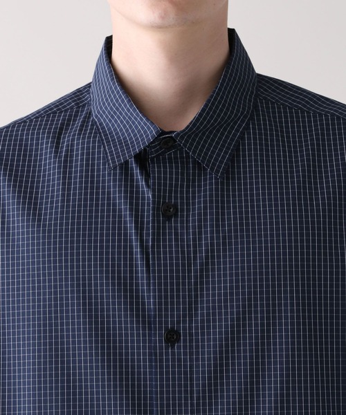 RAGEBLUE（レイジブルー）の「ミニチェック柄ビッグポケットドロストシャツ（シャツ/ブラウス・メンズ・ネイビー/オフホワイト/ライトブルー・MEDIUM/LARGE）」の22枚目の写真