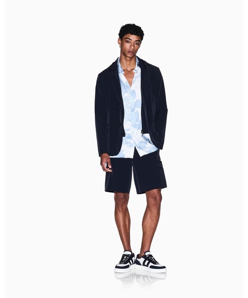 ARMANI EXCHANGE（アルマーニエクスチェンジ）の「【A|X アルマーニ エクスチェンジ】ストレッチナイロン ハーフパンツ（その他パンツ・メンズ・ダークネイビー・28inch/29inch/30inch/32inch/34inch）」の4枚目の写真