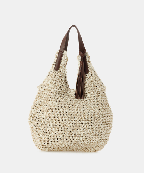 B.C STOCK(ベーセーストック)の「T.S.L/ティーエスエル タッセル付きトートBAG(ショルダーバッグ・レディース・ブラウン/ブラック・FREE)」の2枚目の写真