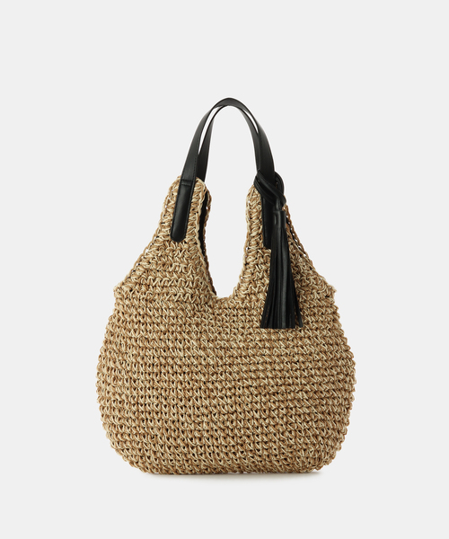 B.C STOCK(ベーセーストック)の「T.S.L/ティーエスエル タッセル付きトートBAG(ショルダーバッグ・レディース・ブラウン/ブラック・FREE)」の1枚目の写真