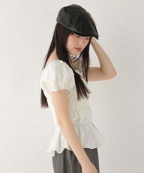 Heather(ヘザー)の「ピコレースシャーリングブラウス 573212(シャツ/ブラウス・レディース・グレー系その他/オフホワイト/ブラック系その他・FREE)」の7枚目の写真