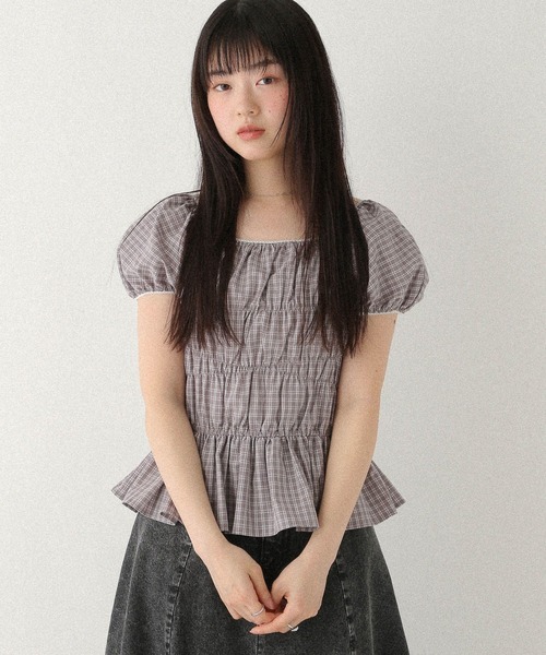 Heather(ヘザー)の「ピコレースシャーリングブラウス 573212(シャツ/ブラウス・レディース・グレー系その他/オフホワイト/ブラック系その他・FREE)」の22枚目の写真