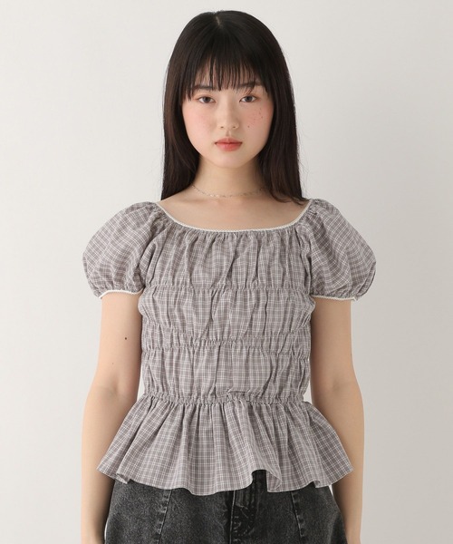 Heather(ヘザー)の「ピコレースシャーリングブラウス 573212(シャツ/ブラウス・レディース・グレー系その他/オフホワイト/ブラック系その他・FREE)」の15枚目の写真