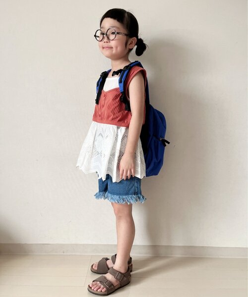 CIAOPANIC TYPY（チャオパニックティピー）の「【KIDS】【India】スカラップレースレイヤードキャミチュニック（キャミソール・キッズ・ホワイト系その他/ホワイト・MEDIUM/LARGE/X-LARGE/XX-LARGE）」の15枚目の写真