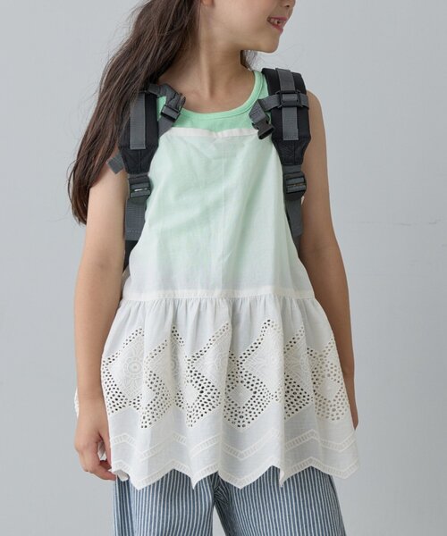 CIAOPANIC TYPY（チャオパニックティピー）の「【KIDS】【India】スカラップレースレイヤードキャミチュニック（キャミソール・キッズ・ホワイト系その他/ホワイト・MEDIUM/LARGE/X-LARGE/XX-LARGE）」の10枚目の写真