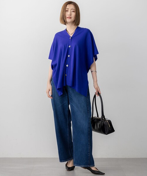 23区 L(ニジュウサンクオオキイサイズ)の「【見上愛さん着用/RED CARD TOKYO×23区】カーヴィー デニム パンツ(デニムパンツ・レディース・ターコイズブルー系/ダルブルー系・50/44/48/46)」の12枚目の写真