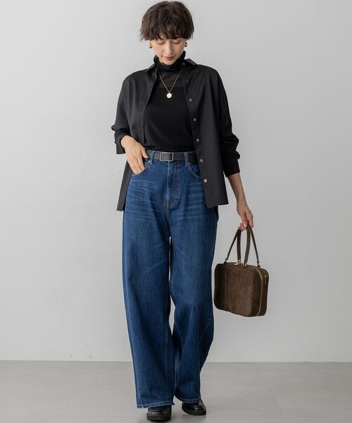 23区 L(ニジュウサンクオオキイサイズ)の「【見上愛さん着用/RED CARD TOKYO×23区】カーヴィー デニム パンツ(デニムパンツ・レディース・ターコイズブルー系/ダルブルー系・50/44/48/46)」の19枚目の写真