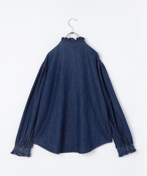 Rie Miller(リエミラー)の「【RM denim】フリルデニムブラウス(シャツ/ブラウス・レディース・インディゴブルー・FREE)」の21枚目の写真