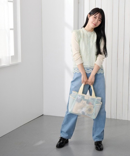 ROOTOTE（ルートート）の「ルートート / クリア仕切りミニトート LT.デリ.パルーティ.クリア-A（トートバッグ・レディース・イエロー/ブラック/ブラウン/ホワイト系その他・FREE）」の16枚目の写真