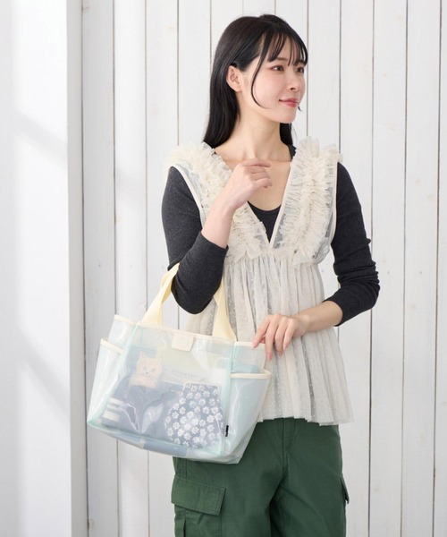 ROOTOTE（ルートート）の「ルートート / クリア仕切りミニトート LT.デリ.パルーティ.クリア-A（トートバッグ・レディース・イエロー/ブラック/ブラウン/ホワイト系その他・FREE）」の18枚目の写真