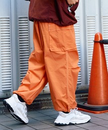 90s カーゴパンツ　オレンジ　テックパンツ　2way ミリタリー　古着 90s カーゴパンツ オレンジ テックパンツ 2way ミリタリー 古着
