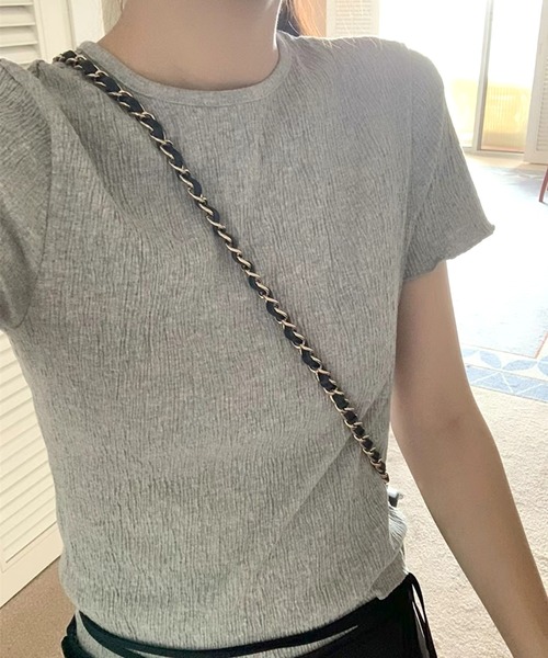 ウォッシュ加工シワクルーネックTEE 51u1-h-Q7-L._UY350_.jpg
