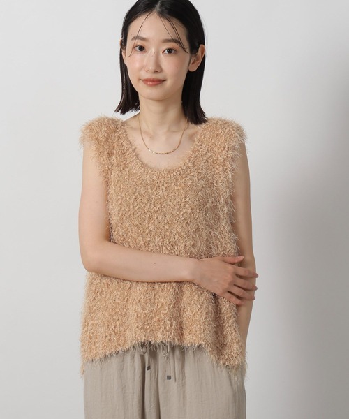 美品Deuxieme Classe ラキャンターヌ　ベスト DeuxiemeClasse ラキャンターヌ ロングベスト 濃紺 36