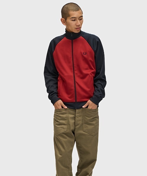 セール】Contrast Sleeve Track Jacket／コントラストスリーブトラック