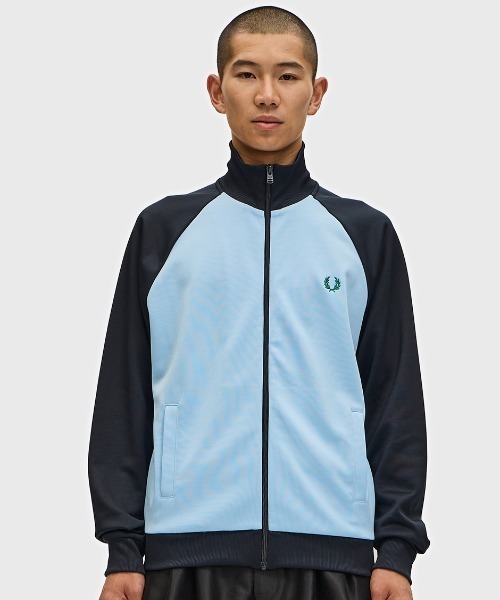 セール】Contrast Sleeve Track Jacket／コントラストスリーブトラック