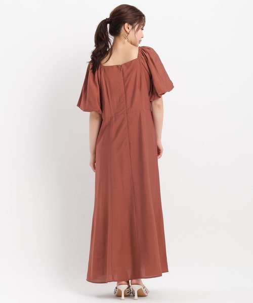 Andemiu(アンデミュウ)の「2WAYパフスリーブワンピース581664(ワンピース・レディース・ブラック/モカ/レンガ・FREE)」の17枚目の写真