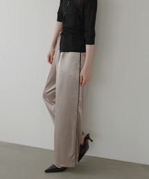 LIAN | サテンラインイージーパンツ(スラックス)