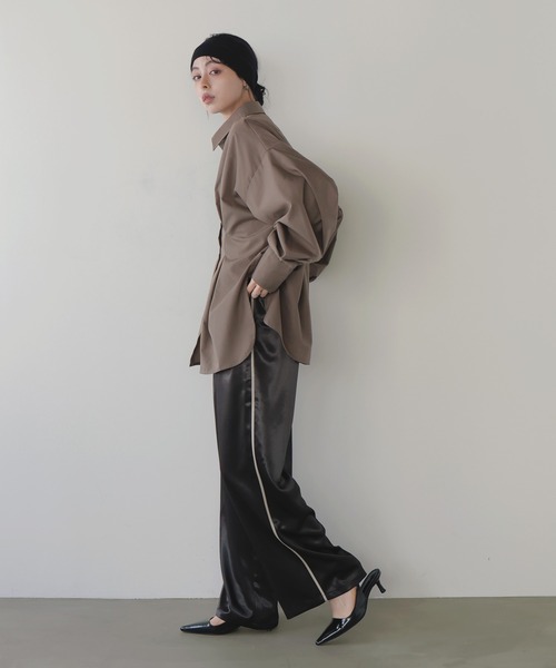 パンツ Lien サテンラインイージーパンツ（スラックス）｜LIAN（リアン）の