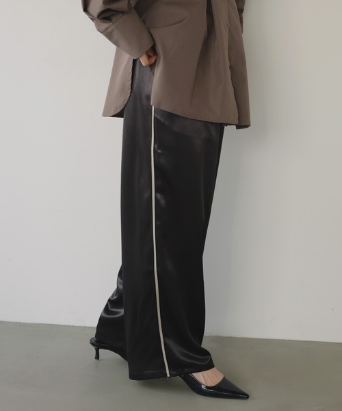 パンツ Lien サテンラインイージーパンツ（スラックス）｜LIAN（リアン）の